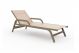 Stack Contract Chaise Lounge with Arms