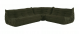 Composizione Togo Ligne Roset - Cat.S Alcantara Kiwi