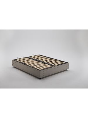 Vendita Online Serie Komodo Meccanismo Letto Contenitore Struttura D'acciaio Rete Doghe in Legno by Lampolet.