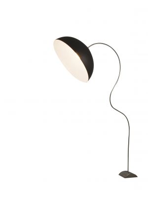 Mezza Luna Floor Lamp Nebulite, Cast Iron and Steel Structure by In-es.artdesign Sales Online