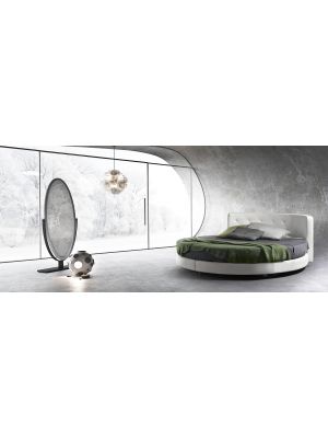 Rondò Round Bed Ecoleather Coated by SintesiDesign Online Sales