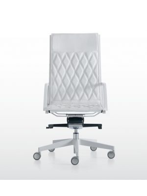 Word Diamond White High Executive Chair Aluminum Base by Quinti Online Sales