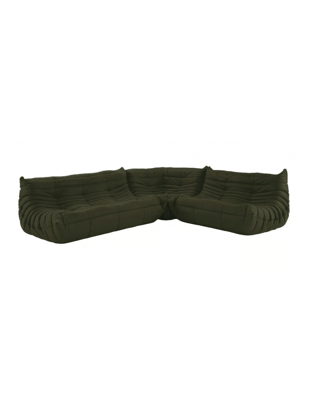 Ligne Roset Togo Composition - Cat.S Alcantara Kiwi