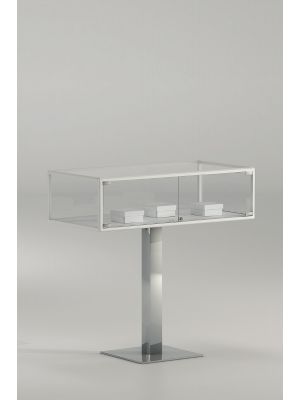 Alldesign Plus 1PFP display case aluminum profiles metal base by Italvetrine online sales