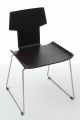 Rania Two Chair Steel Frame Wooden Seat by Sintesi Online Sales
