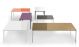 Sales Online Slim 8 H.74 Table Aluminum Legs Tempered Glass Top by Sovet.