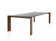 Sales Online Toronto Table Tempered Glass Top with Base Structure in Wood by Sovet.