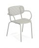 Mom 640 stackable chair steel structure suitable for contract and outdoor use by Emu online sales on www.sintesi.design