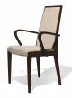 Lindalta P Chair with Armrests Wooden Frame Fabric Seat by Cabas Online Sales