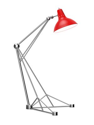 Diana XL Floor Lamp Steel Structure Aluminum Diffuser by DelightFULL Online Sales