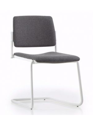 Essenziale 9220 Sled Chair Steel Structure Fabric Seat by Luxy Online Sales