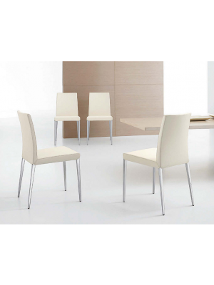 Lady P Semi-Finished Chair Polyurethane Shell Metal Legs by Rossetto Sales Online