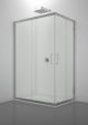 Venere Rectangular Corner Shower Enclosure Glass Doors Aluminum Frame by SintesiDesign Online Sales