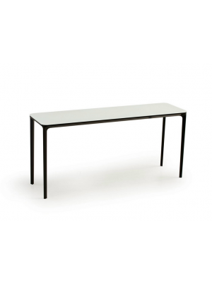 Sales Online Slim 4 Legs Consolle Aluminum Legs Tempered Glass Top by Sovet.