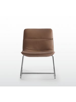 Amelie Soft Sled Waiting Chair Ecoleather Seat by Quinti Online Sales