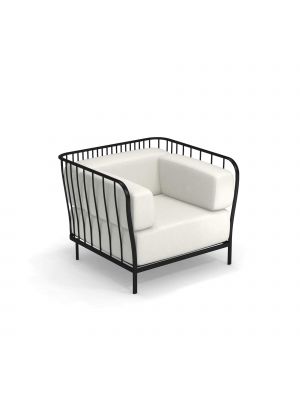 cannolè 1080 lounge chair by Emu outdoor lounge chair galvanized painted steel sintesidesign
