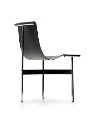 Sales OnLine Contemporary Armchair in Black Leather Made In Italy