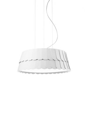 Sales Online Roofer F12 A05 Suspensions Lamp it Draws its Inspiration From Roofs and Consists of Rubbery Machine Washable Scales by Fabbian