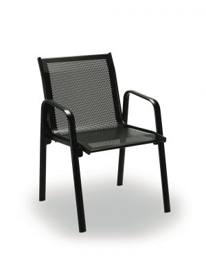 Slim Chair with Armrests Metal and Steel Structure by SintesiDesign Sales Online