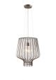Saya suspension lamp metal and glass diffuser suitable for contract use by Fabbian online sales