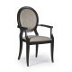 Cindy Chair with Armrests Wooden Structure Fabric Seat by SintesiDesign Buy Online