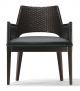 Jules Small Armchair Wooden Frame Leather Seat by Cabas Online Sales