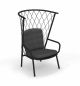 Nef 627 high backrest armchair aluminum frame suitable for outdoor use by Emu online sales on www.sintesi.design