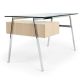 Homework Desk 1 Drawer Glass Top Bensen