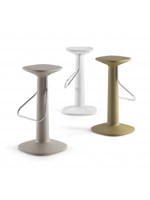 Tool stool polyethylene structure metal footrest by Plust online sales