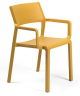 Trill stackable chair with armrests polypropylene structure suitable for outdoor use by Nardi online sales