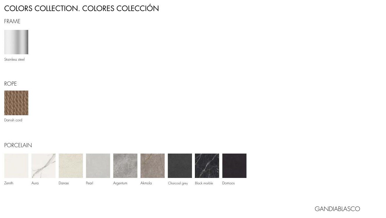 Colours and finishes