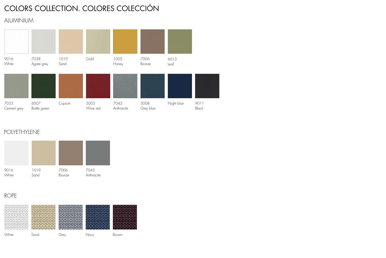 Colours and finishes