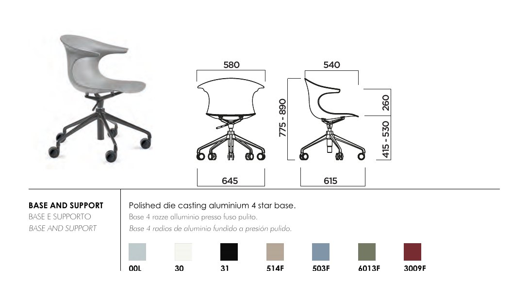 Loop Mono 5 star Updown — dimensions & frame colours
