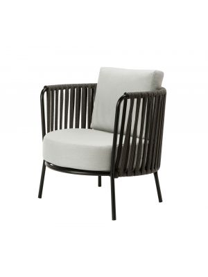 Desiree DE605 armchair with rope metal frame suitable for outdoor use by Vermobil online sales