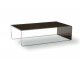Sales Online Nido Coffee Table Glass Top with Polished Chrome Base by Sovet.
