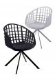 Webs Small Armchair Steel Structure Polycarbonate Seat by Sintesi Online Sales
