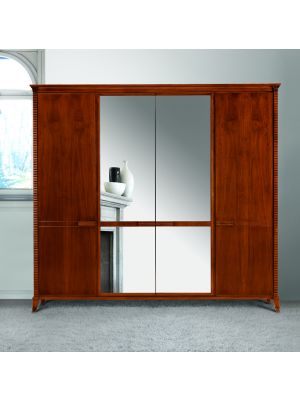 Sales Online 320 Wardrobe 4Doors by Bianchi Mobili Walnut