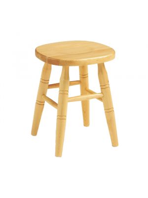 H/303 Stool Solid Pine Wood by SintesiDesign Online Sales
