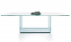 Sales Online Valencia Table Tempered Glass Top with Base in Bent Glass by Sovet.