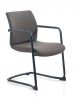 Karma Black Sled chair steel base polyester fabric seat by Kastel online sales