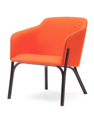 Split Lounge Armchair Wooden Legs Upholstered Seat by Ton Sales Online