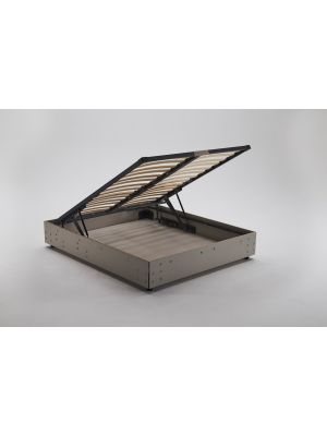 Serie Komodo Storage Bed Mechanism Steel Structure Slatted Wood Bed Frame by Lampolet Sales Online.