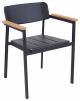 Shine 248 chair with armrests aluminum structure suitable for contract and outdoor use by Emu buy online