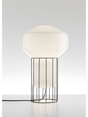 Sales Online Aérostat F27 B Lamp Steel Structure and Blown Glass by Fabbian.