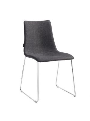 Zebra Pop 2641 sled chair steel base fabric seat suitable for contract use by Scab online sales