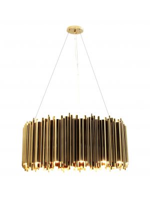 Brubeck Oval Suspension Lamp Brass Structure by DelightFULL Online Sales