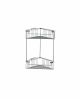 AV032A Chromed Double Corner Suitable for Shower Enclosure by Inda Online Sales