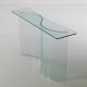 Console 7310 modern tempered glass structure by Gliv online sales