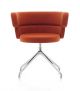 Dam swivel armchair steel base fabric seat suitable for contract use by Debi online sales