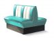 HW-120DB Vintage Booth Wooden Base Ecoleather Seat by Bel Air Sales Online